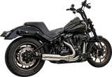 BASSANI XHAUST 2-into-1 Exhaust System with Superbike Muffler - Stainless Steel - Catalytic Converter - 49 State 1S77SSE