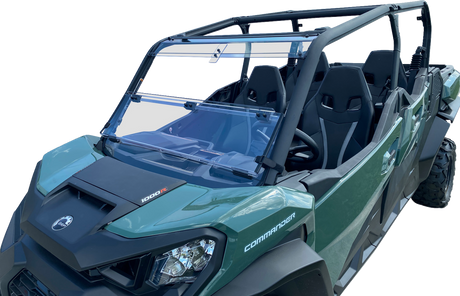 MOOSE OFFROAD Full Folding Windshield - Deluxe for Can-Am Vehicles V000292-12200M