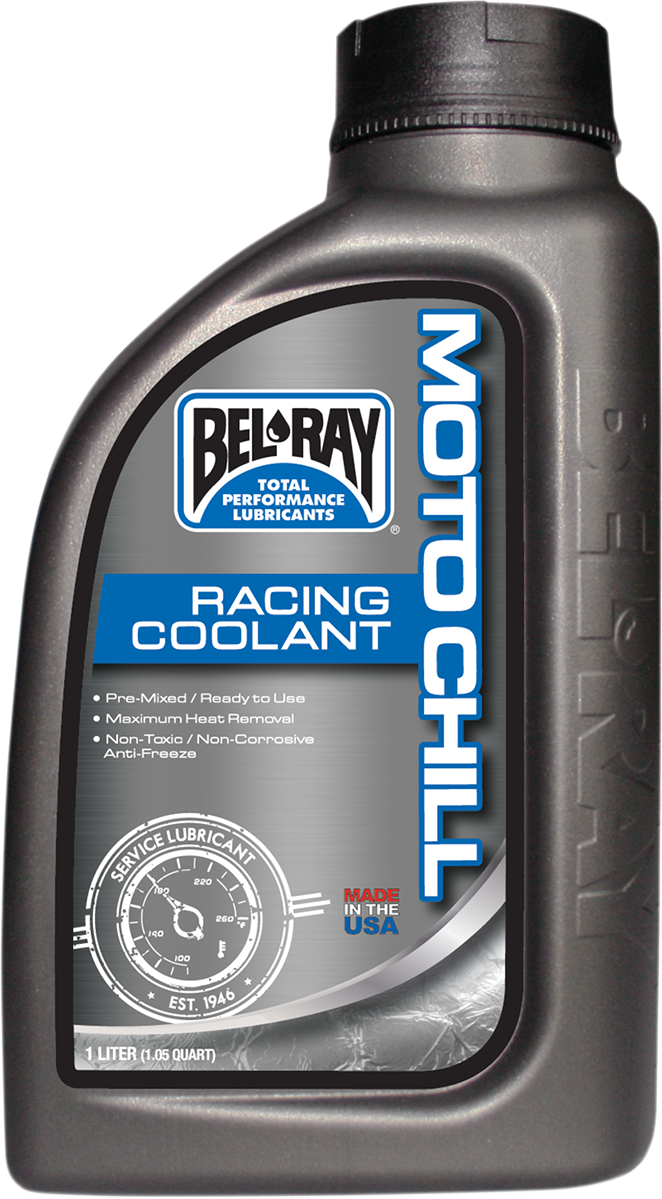 BEL-RAY Moto Chill Racing Coolant 1L - Part Number 99410-B1LW for All Liquid-Cooled Vehicles