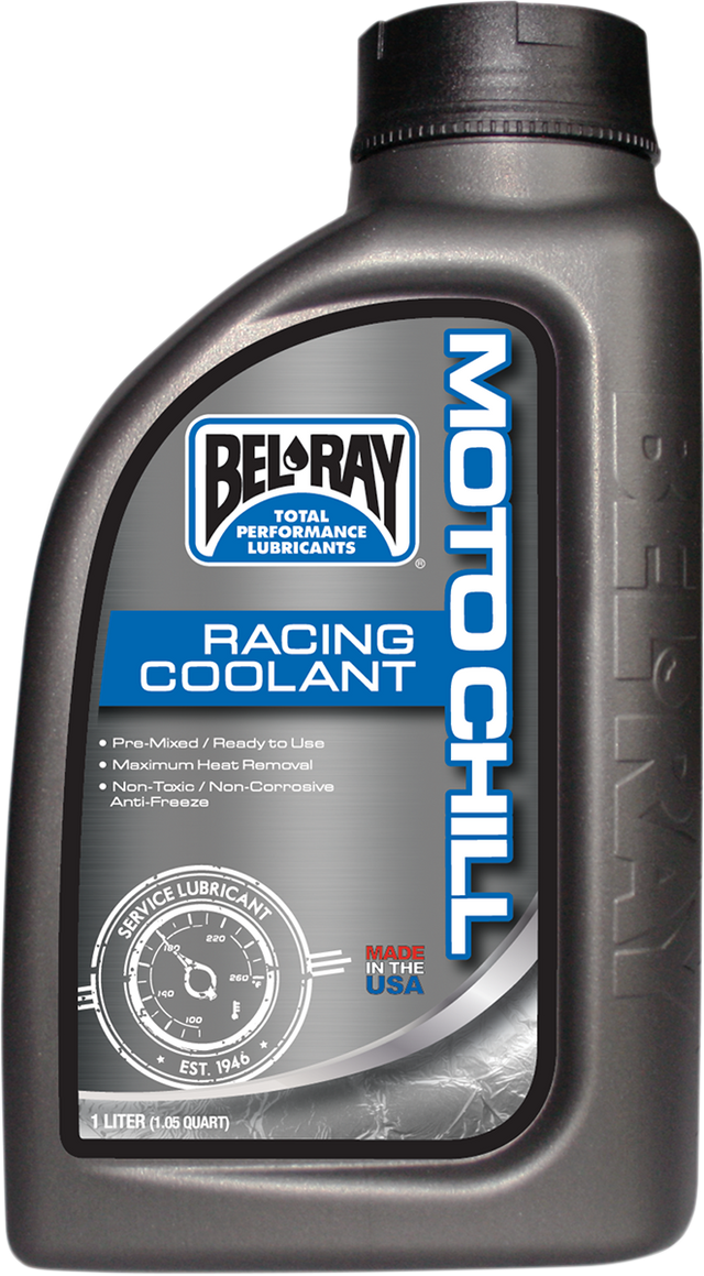 BEL-RAY Moto Chill Racing Coolant 1L - Part Number 99410-B1LW for All Liquid-Cooled Vehicles