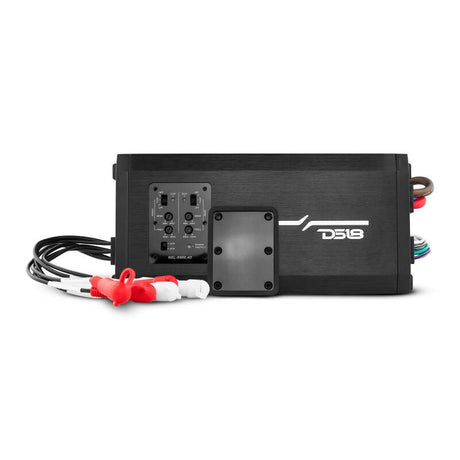 DS18 NXL-X600.4D 4-Channel Class-D Amplifier - Full-Range 4 x 150 Watts RMS at 4 Ohm for Powersports Vehicles