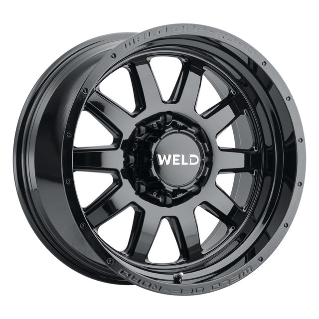 Weld Off-Road W168 20x9 Stealth Wheel with 8x165.1 Bolt Pattern, ET00, Gloss Black Finish