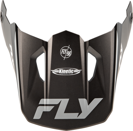 Fly Racing Kinetic Rally Helmet Visor Matte Grey/Black/White for Off-Road and Motocross Vehicles