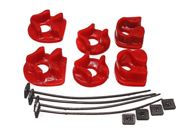 Energy Suspension 16.1109R Red Polyurethane Motor Mount Inserts for Acura Integra 1991-1993 – Dual Torque Mount Positions