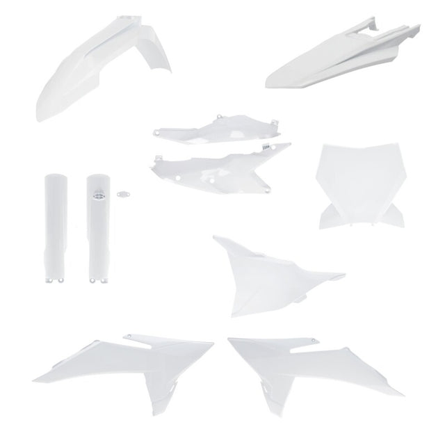 Acerbis Full Plastic Kit for 2025 KTM 125-450 SX/SX-F/XC/XC-F - White