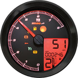 KOSO BA051211 Speedo / Tach Black Bezel LCD Color Change Display for Harley Davidson XL883N Iron 883 and XL883L Super Low (2005-2013)