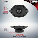 DS18 ZXI-574 5x7 Inch 70W RMS 2-Way Coaxial Car Speakers with Kevlar Cones for Jeep, Ford, Chevrolet, and more