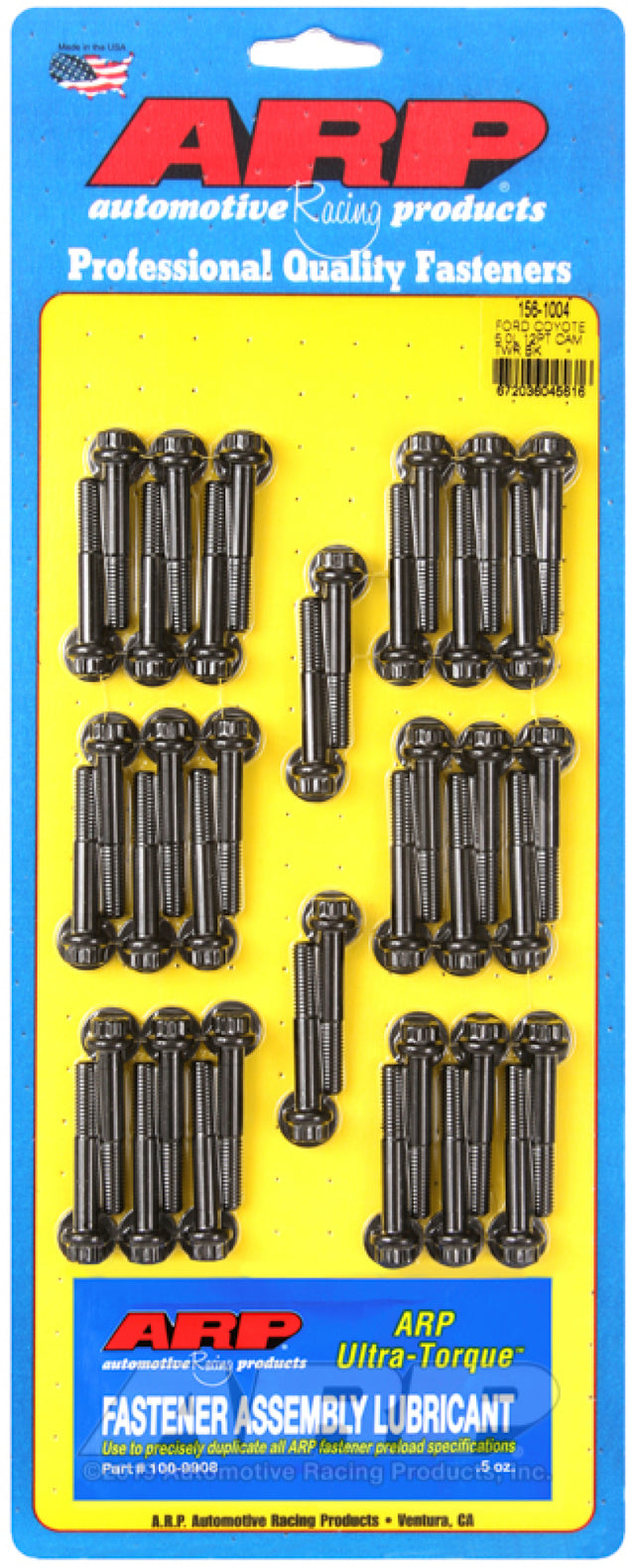 ARP Ford Coyote 5.0L V8 12-Point Cam Tower Bolt Kit Part #156-1004 for Mustang, F-150, and More