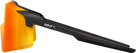 100% Aerocraft Sunglasses with HiPER Red Lens - Soft Tact Black Finish - Ideal for Motorcycles and Outdoor Activities