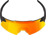100% Aerocraft Sunglasses with HiPER Red Lens - Soft Tact Black Finish - Ideal for Motorcycles and Outdoor Activities