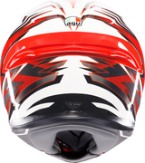 AGV K6 S Helmet Reeval in White/Red/Gray – XL Fit with Advanced Ventilation and Safety Features