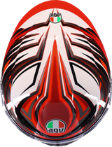 AGV K6 S Helmet Reeval in White/Red/Gray – XL Fit with Advanced Ventilation and Safety Features