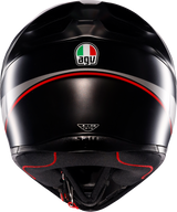 AGV K1 S Helmet - Lap - Matte Black/Gray/Red - XL | Motorcycle Helmet with Ventilation and Quick Release System