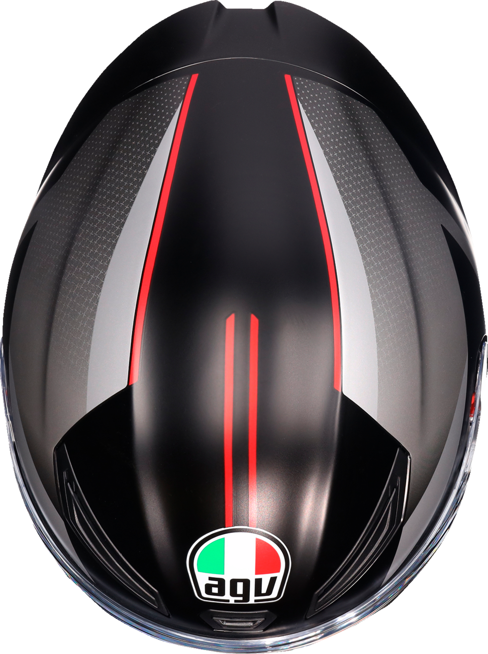 AGV K1 S Helmet - Lap - Matte Black/Gray/Red - XL | Motorcycle Helmet with Ventilation and Quick Release System