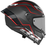 AGV Pista GP RR Helmet Intrepido Matte Carbon/Black/Red - Small | Fits Race and Sport Bikes