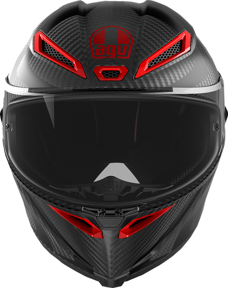 AGV Pista GP RR Helmet - Intrepido Matte Carbon/Black/Red for Race Motorcycle - Large (Part No. 2118356002-019-L)