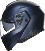 AGV Streetmodular Helmet Mono Large – Matte Blue with Pinlock® 70 MaxVision™ Visor for Street and Touring Vehicles