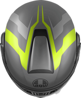 AGV Streetmodular Helmet Resia 2XL Matte Gray/Black/Yellow Fluo - Fits Motorcycle Helmets