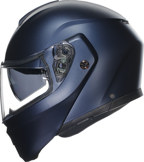 AGV Streetmodular Helmet Mono Matte Blue - XL (Part #2118296002008XL) with Adjustable Ventilation and Anti-Scratch Visor for Motorcycle and Scooter Riders