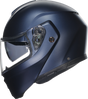 AGV Streetmodular Helmet Mono Matte Blue - XL (Part #2118296002008XL) with Adjustable Ventilation and Anti-Scratch Visor for Motorcycle and Scooter Riders