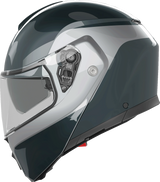 AGV Streetmodular Helmet Levico Gray/Silver Small – Motorcycle Helmet with Pinlock® 70 MaxVision™ and Ventilation System for Street and Touring Bikes