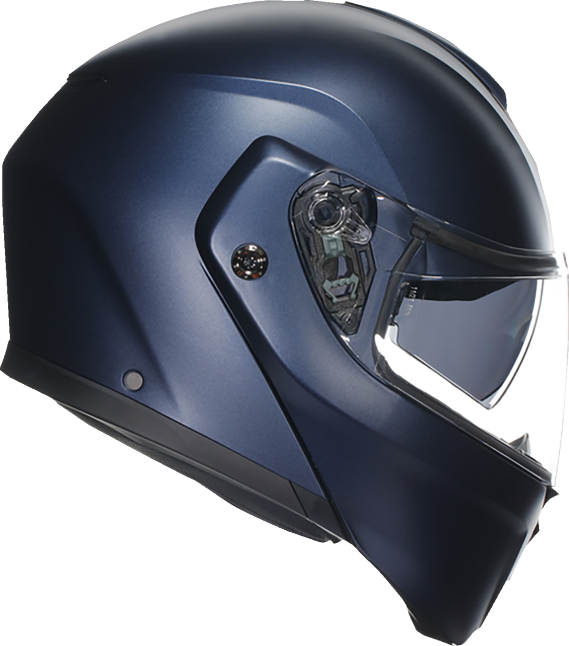AGV Streetmodular Helmet Mono Matte Blue - XL (Part #2118296002008XL) with Adjustable Ventilation and Anti-Scratch Visor for Motorcycle and Scooter Riders