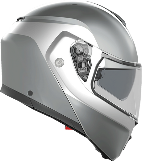 AGV Streetmodular Helmet Levico Double Light Gray XL – Motorcycle Helmet with Multi-Density EPS & Pinlock® 70 MaxVision™ for Street and Touring Vehicles