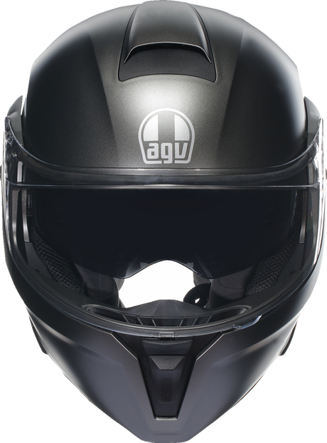 AGV Streetmodular Helmet Mono Matte Gray Small - Versatile Motorcycle Helmet with Pinlock® 70 MaxVision™ Visor and Enhanced Ventilation