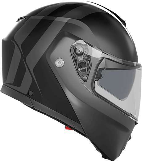 AGV Streetmodular Helmet Resia Matte Black/Gray - Small | Motorcycle Helmet with Pinlock® 70 MaxVision™ Visor and Multiple Ventilation for Street and Touring