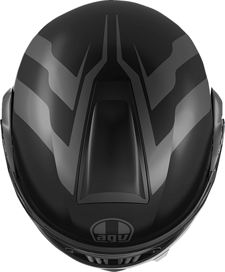 AGV Streetmodular Helmet Resia Large Matte Black/Gray - Motorcycle Helmet for Street & Touring