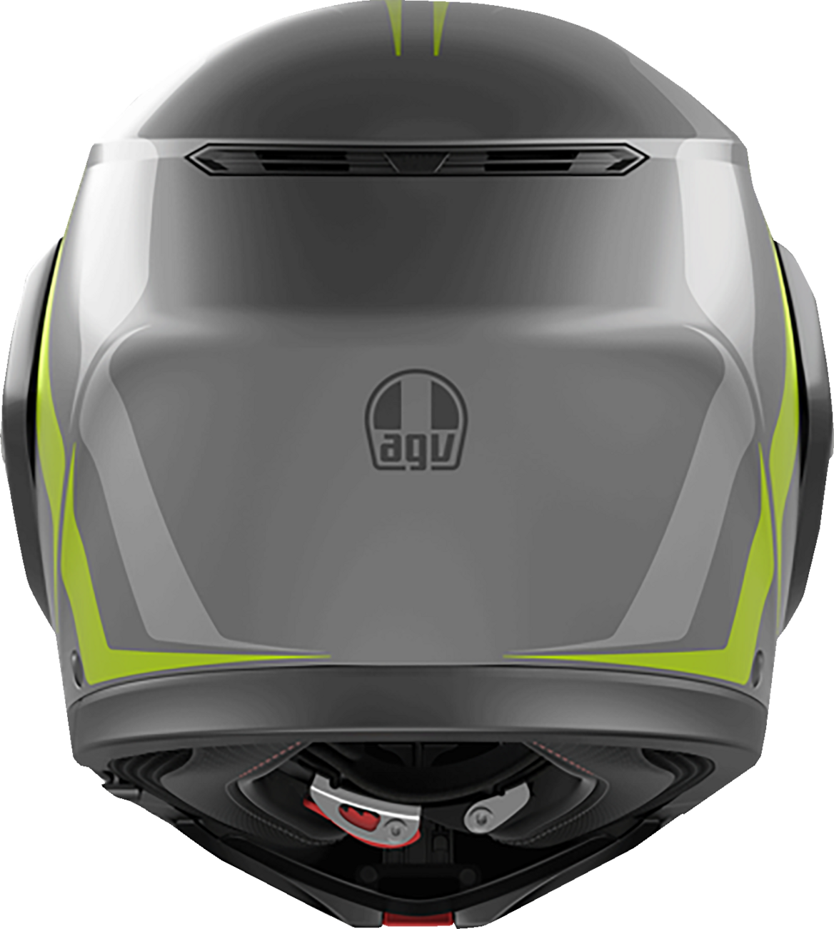 AGV Streetmodular Helmet Resia Matte Gray/Black/Yellow Fluo - Medium | Motorcycle Helmet for Street and Touring Vehicles