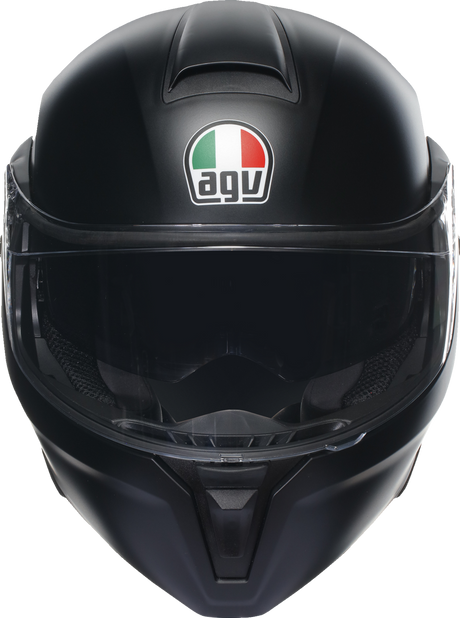 AGV Streetmodular Helmet Mono Matte Black - Medium | Fits Honda, Yamaha, Kawasaki, Suzuki, Harley-Davidson, and more