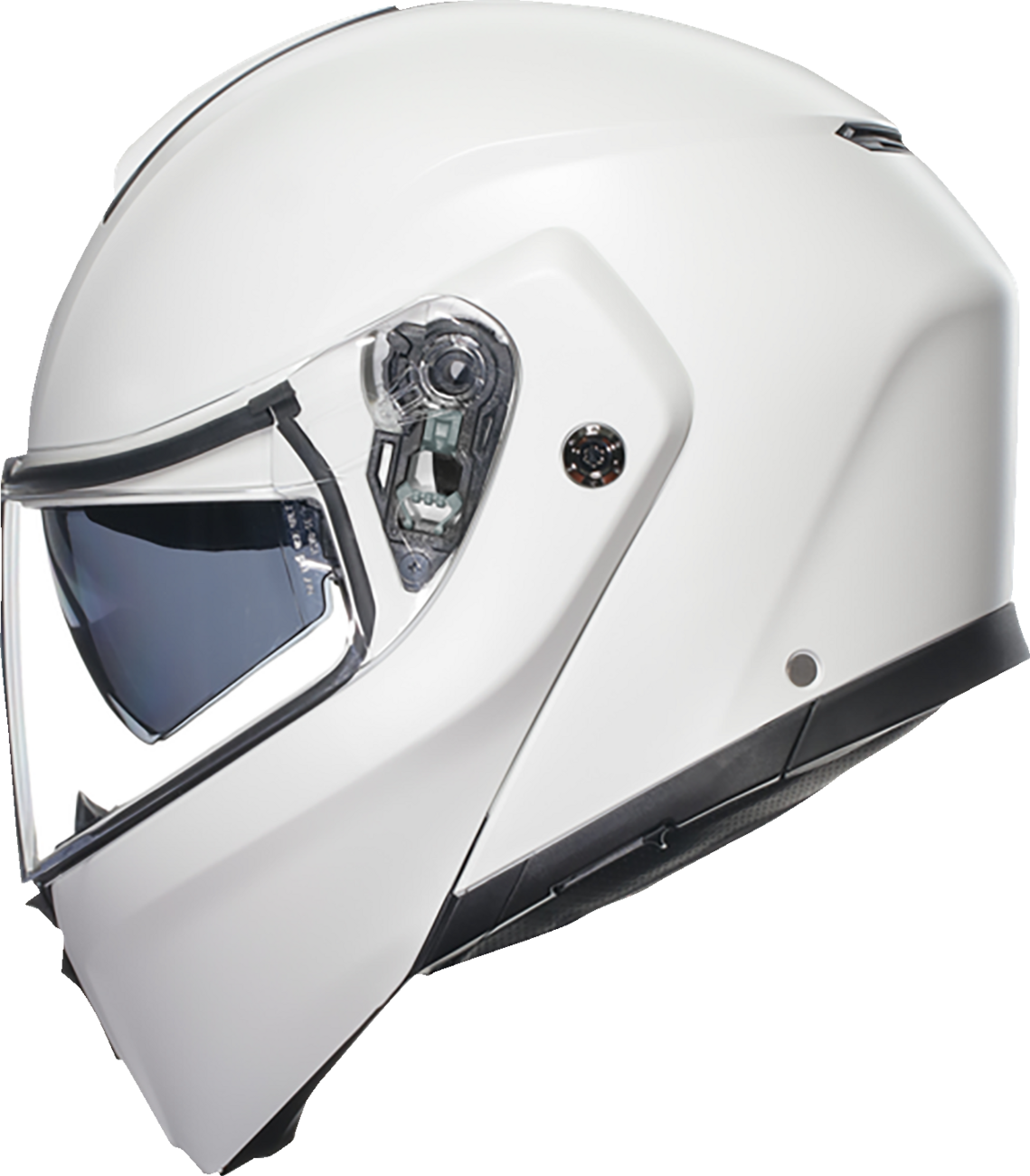 AGV Streetmodular Helmet Mono Matte White Medium - Versatile Full-Face Motorcycle Helmet with Advanced Ventilation for Street and Touring
