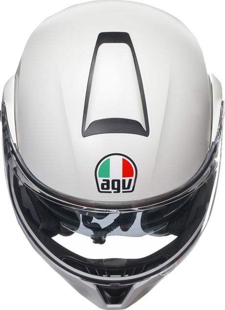 AGV Streetmodular Helmet - Mono Matte White Large (Part #2118296002002L) - Suitable for Street and Touring Vehicles