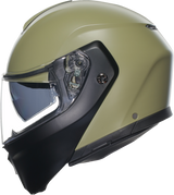 AGV Streetmodular Helmet Mono Matte Pastello Green/Black - Large, Compatible with Cruiser and Street Motorcycles