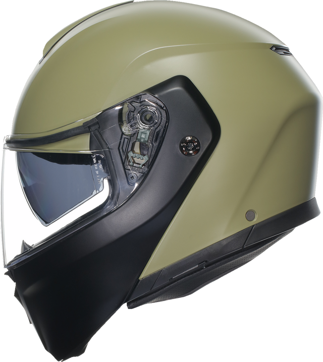 AGV Streetmodular Helmet Mono Matte Pastello Green/Black 2XL – Designed for Street and Touring Vehicles