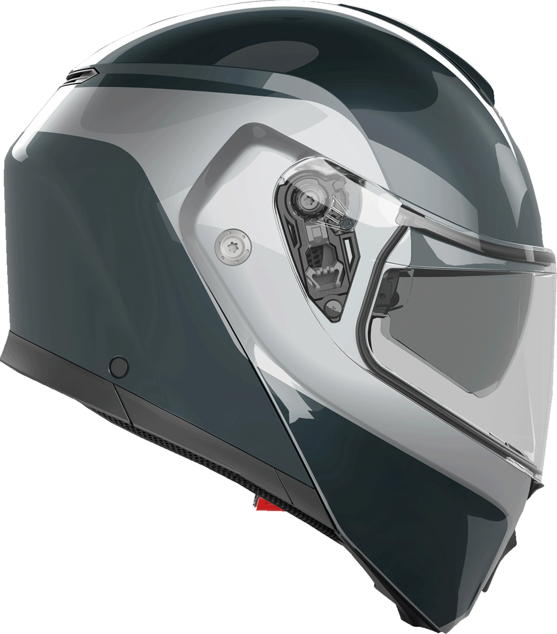 AGV Streetmodular Helmet Levico Gray/Silver XL – Motorcycle Helmet with Pinlock® 70 MaxVision™ and Multi-Density EPS