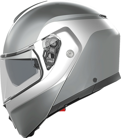 AGV Streetmodular Helmet Levico - Double Light Gray, Medium (Part #2118296002004M) for Motorcycle Riders