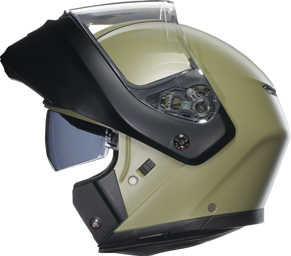 AGV Streetmodular Helmet Mono in Matte Pastello Green/Black – Small (Part 2118296002010S) – Compatible with Honda, Yamaha, Kawasaki, Suzuki, and more
