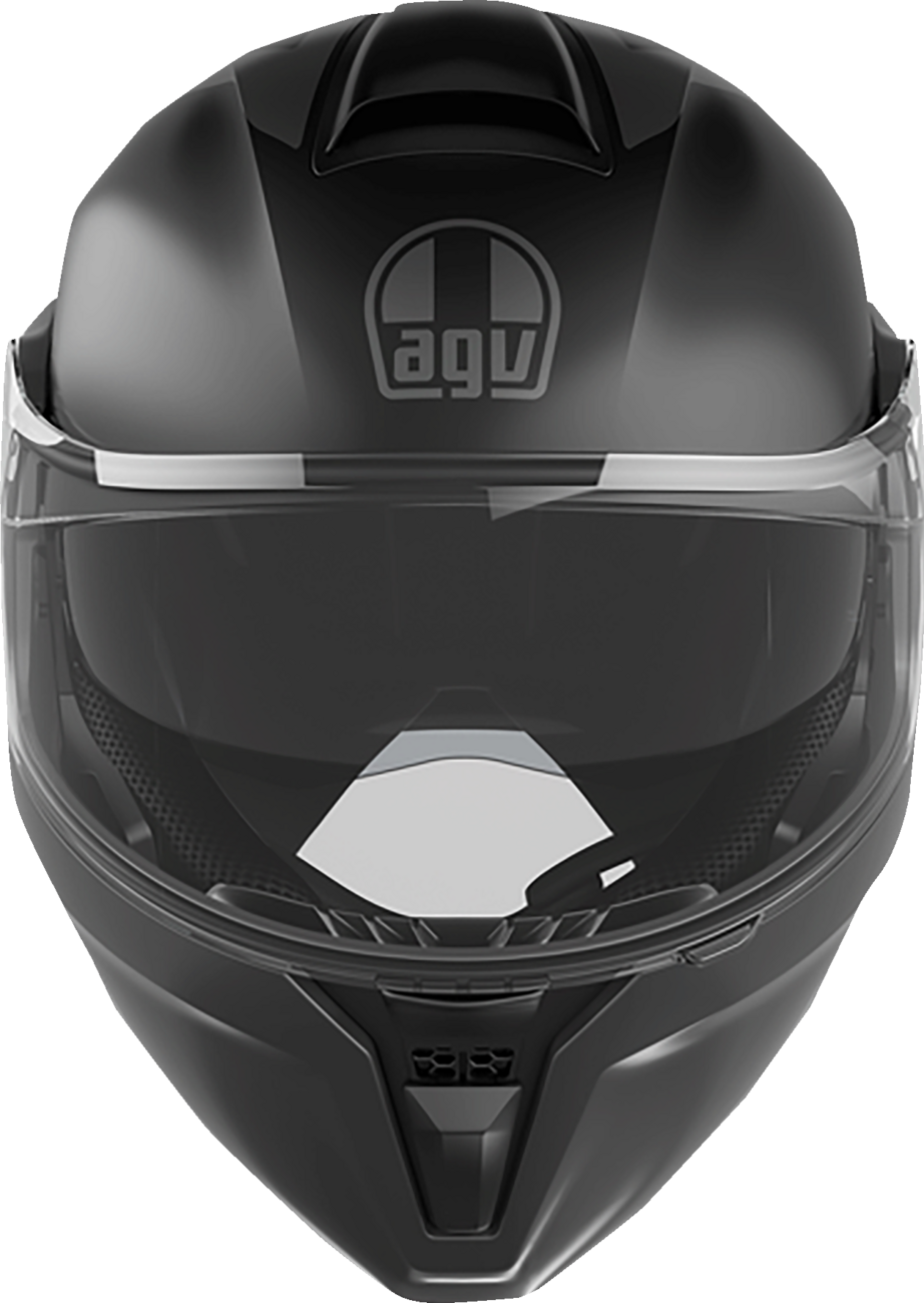 AGV Streetmodular Helmet Resia Matte Black/Gray XL with Pinlock® 70 MaxVision™ for Motorcycle Riders