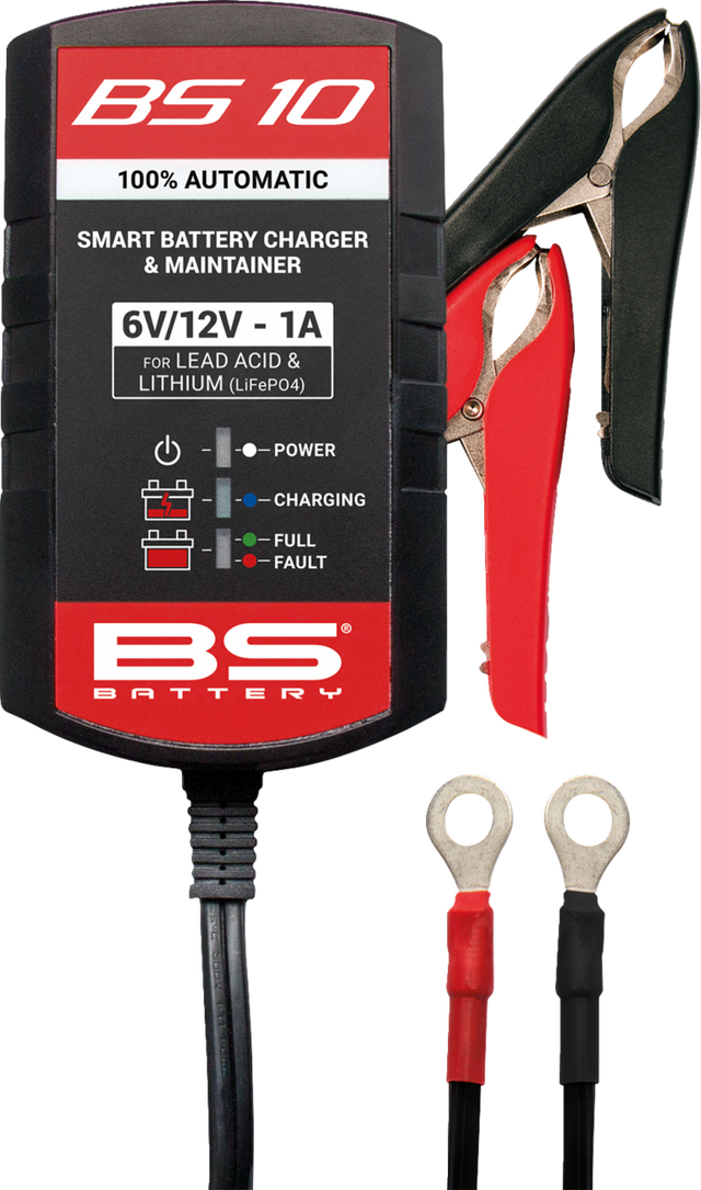 BS BATTERY Battery Charger/Maintainer - BS 10 - 6 V/12 V - 1 A 700571