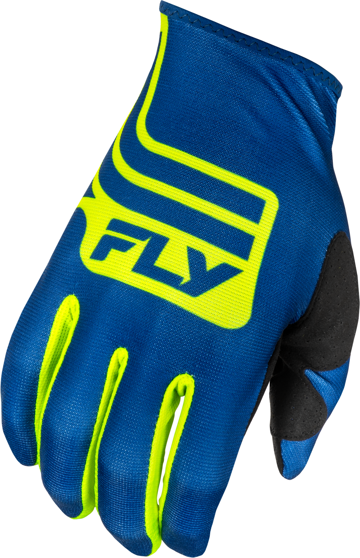 Fly Racing Lite Lancer Gloves Navy/Hi Vis Medium for Motocross and Off-Road Vehicles