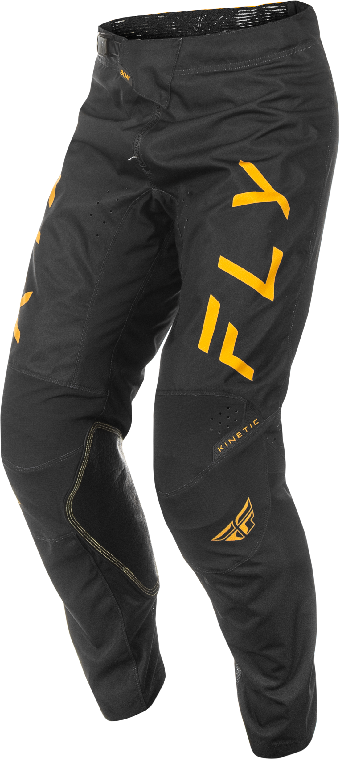 Fly Racing Kinetic Center Pants Black/Gold Size 30 – Motorcycle Riding Gear for Enhanced Comfort and Protection