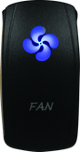 DragonFire Racing Lighted Switch Fan On/Off Blue - Part 521381