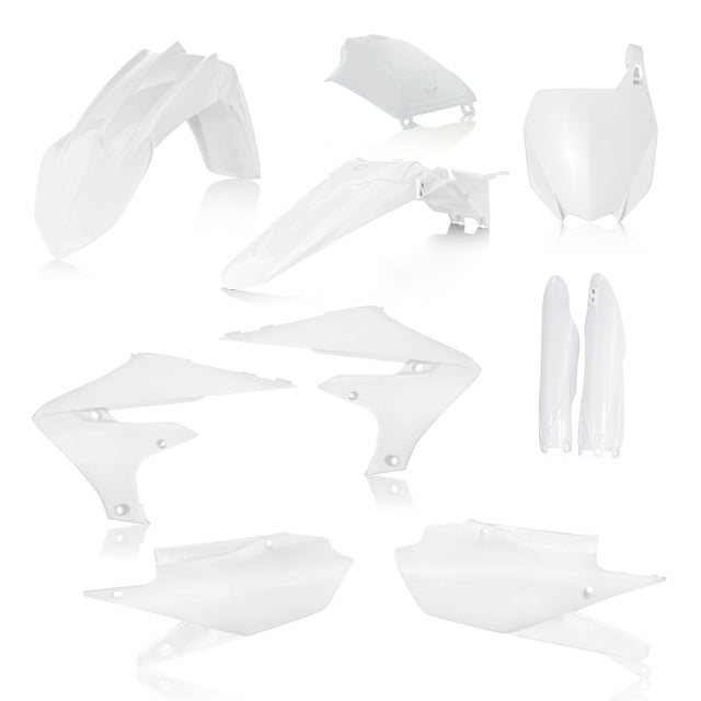 Acerbis Full Plastic Kit for Yamaha YZ250F, YZ450FX, and YZ250FX (2018-2023) – White