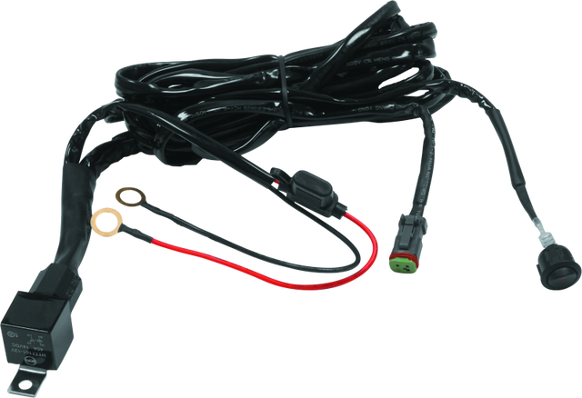DragonFire Racing Part 521486 Extreme LED Light Bar Wiring Harness Kit for Single and Dual Row Lights
