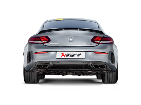 Akrapovic Evolution Line Cat-Back Exhaust System for 2016-2017 Mercedes-Benz C63 AMG Coupe with Titanium and Carbon Tips