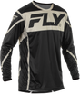 Fly Racing Lite Jersey Black/Grey 2X for Motocross and Off-Road Vehicles