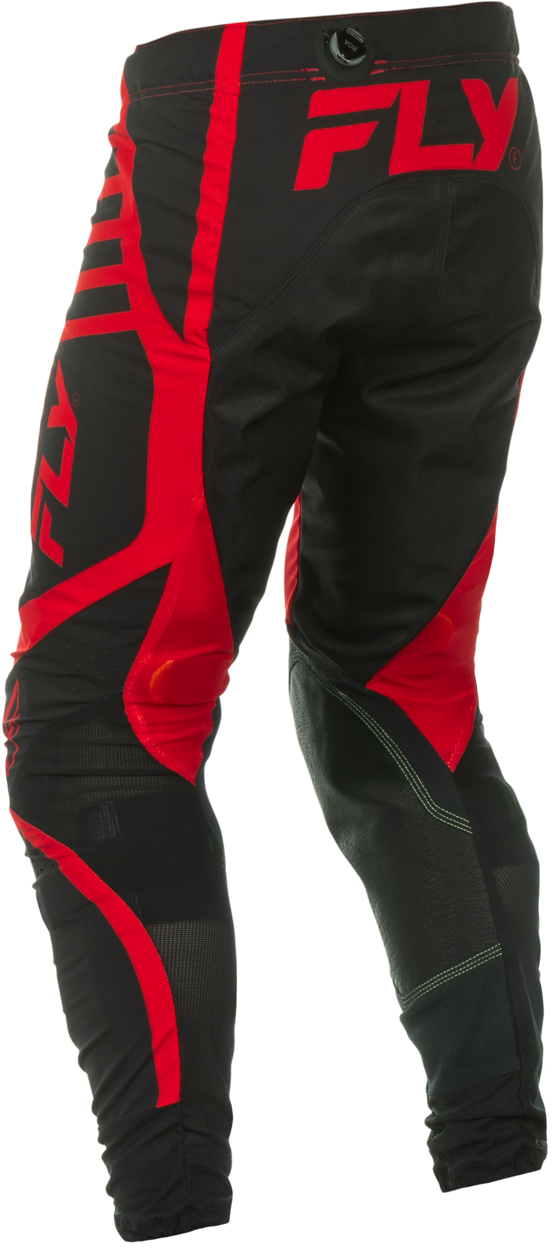 Fly Racing Lite Pants Black/Red Size 36 – Lightweight Motorcycle Riding Gear with Mesh Panels and BOA Fit System for Men and Women