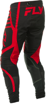 Fly Racing Lite Pants Black/Red Size 36 – Lightweight Motorcycle Riding Gear with Mesh Panels and BOA Fit System for Men and Women
